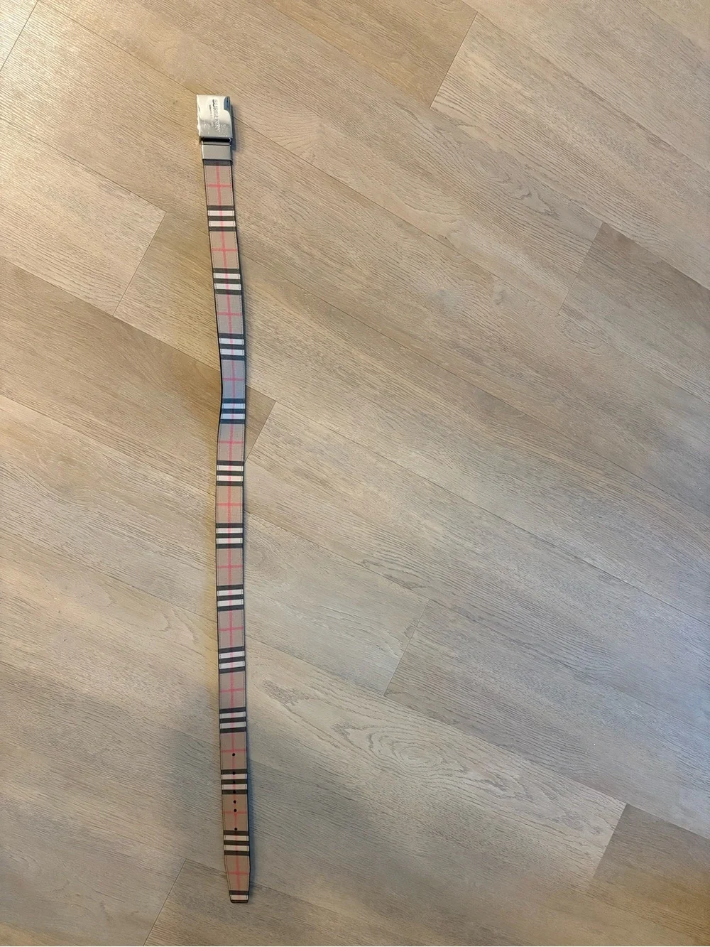 Burberry Check Canvas + Black Belt